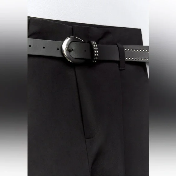 BELTED PAPERBAG PANTS - Picture 9 of 12